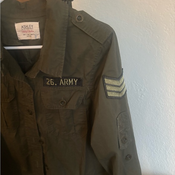 Ashley By 26 International Olive Utility Jacket - Picture 2 of 4